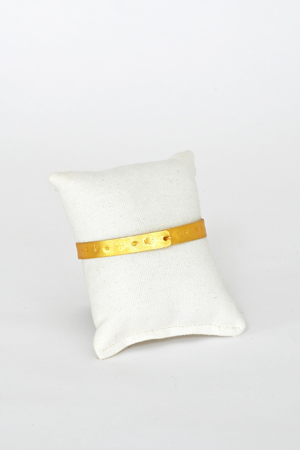 Gold Flower and Dot Talisman Bracelet Clasp by River Song at Abacus Row Handmade Jewelry