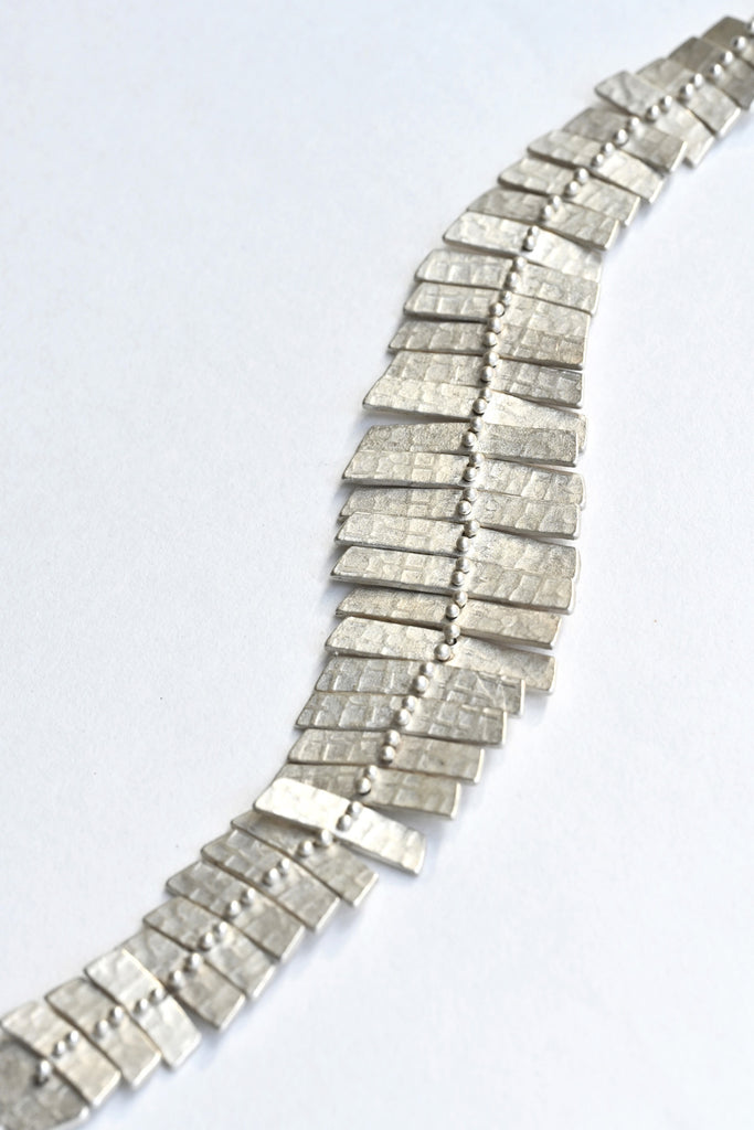 Fishbone Bracelet, Sterling Silver