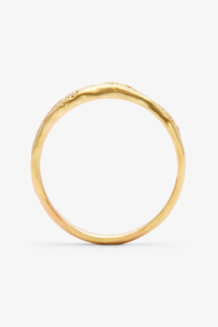 Profile of the Encrusted Diamond Ring by Satomi Kawakita at Abacus Row Jewelry