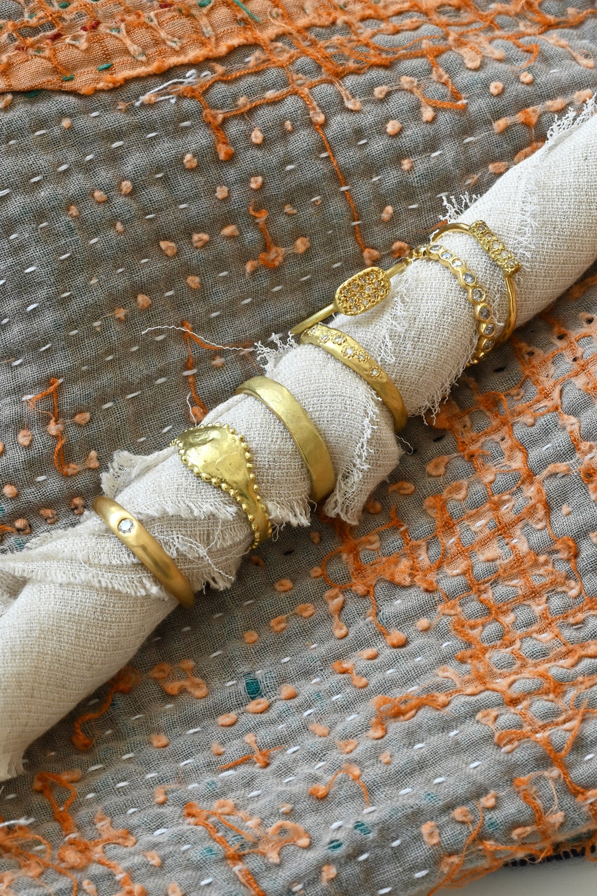 Rings by Satomi Kawakita at Abacus Row Jewelry