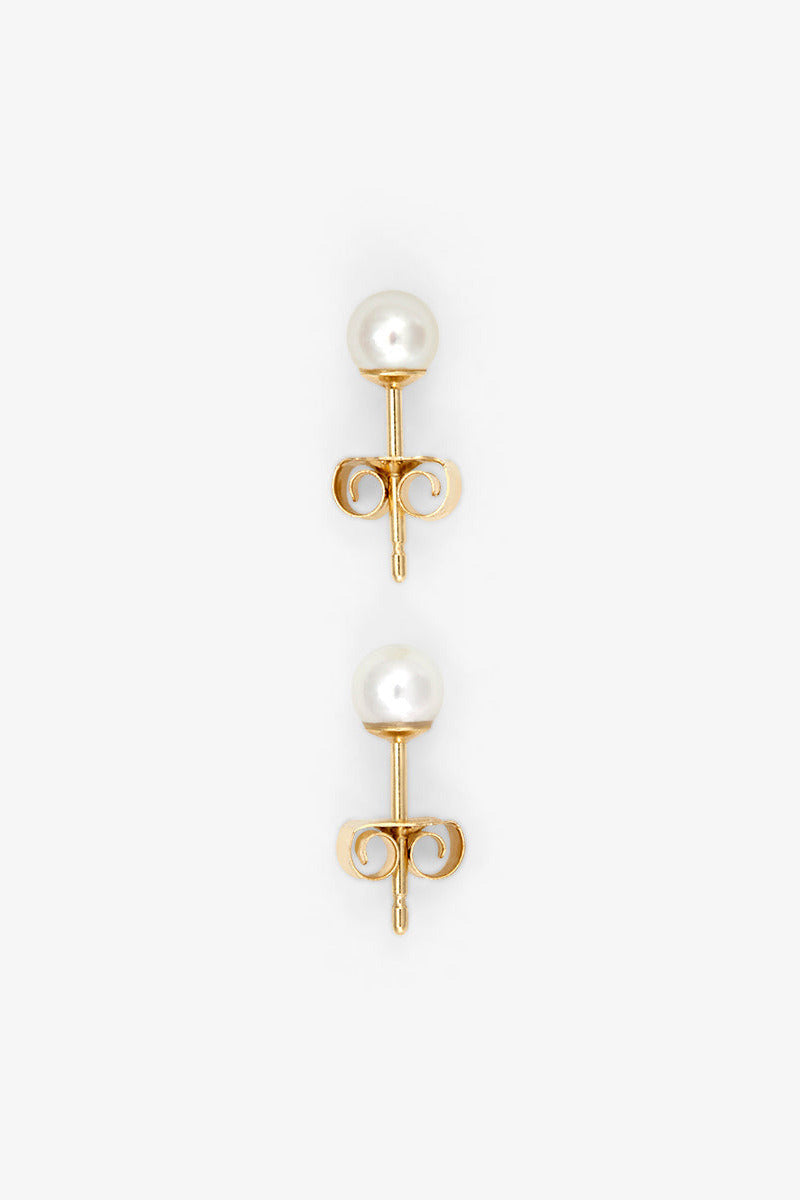 4mm Akoya Pearl Stud Earrings by Satomi Kawakita at Abacus Row Jewelry