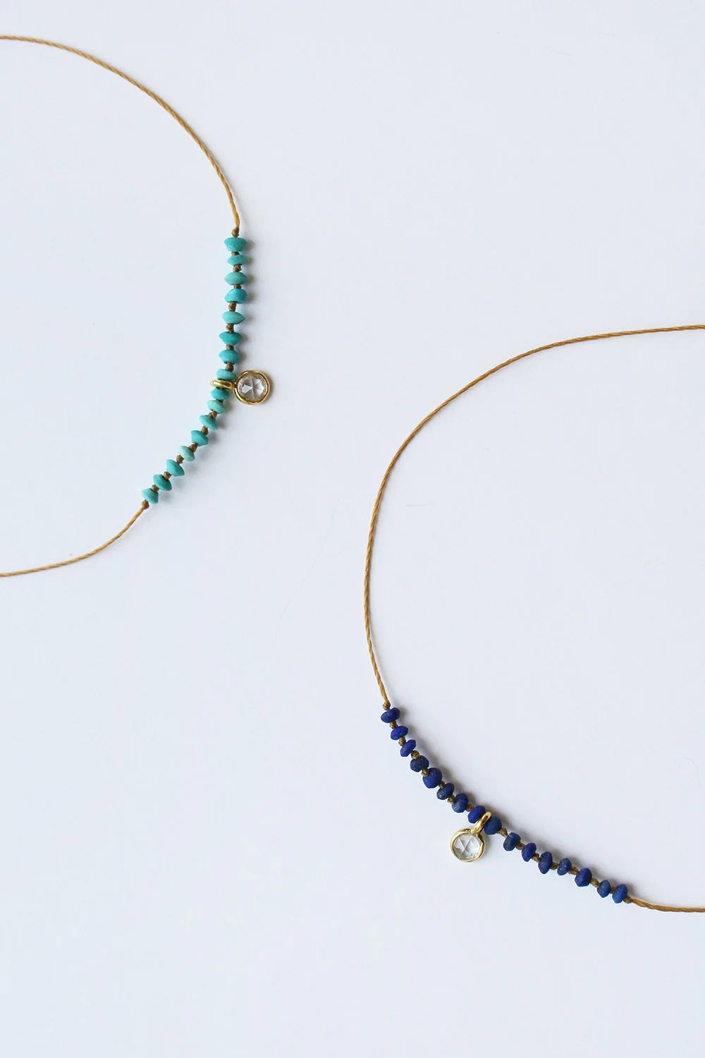 Close up Sapphire Aegean Bracelets by See Real Flowers at Abacus Row Jewelry