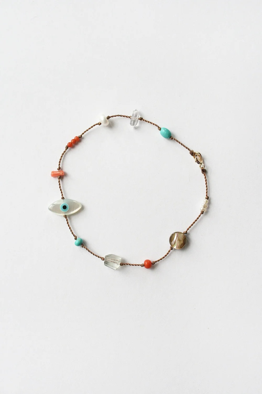 Evil Eye Charm Bracelet by See Real Flowers at Abacus Row Jewelry