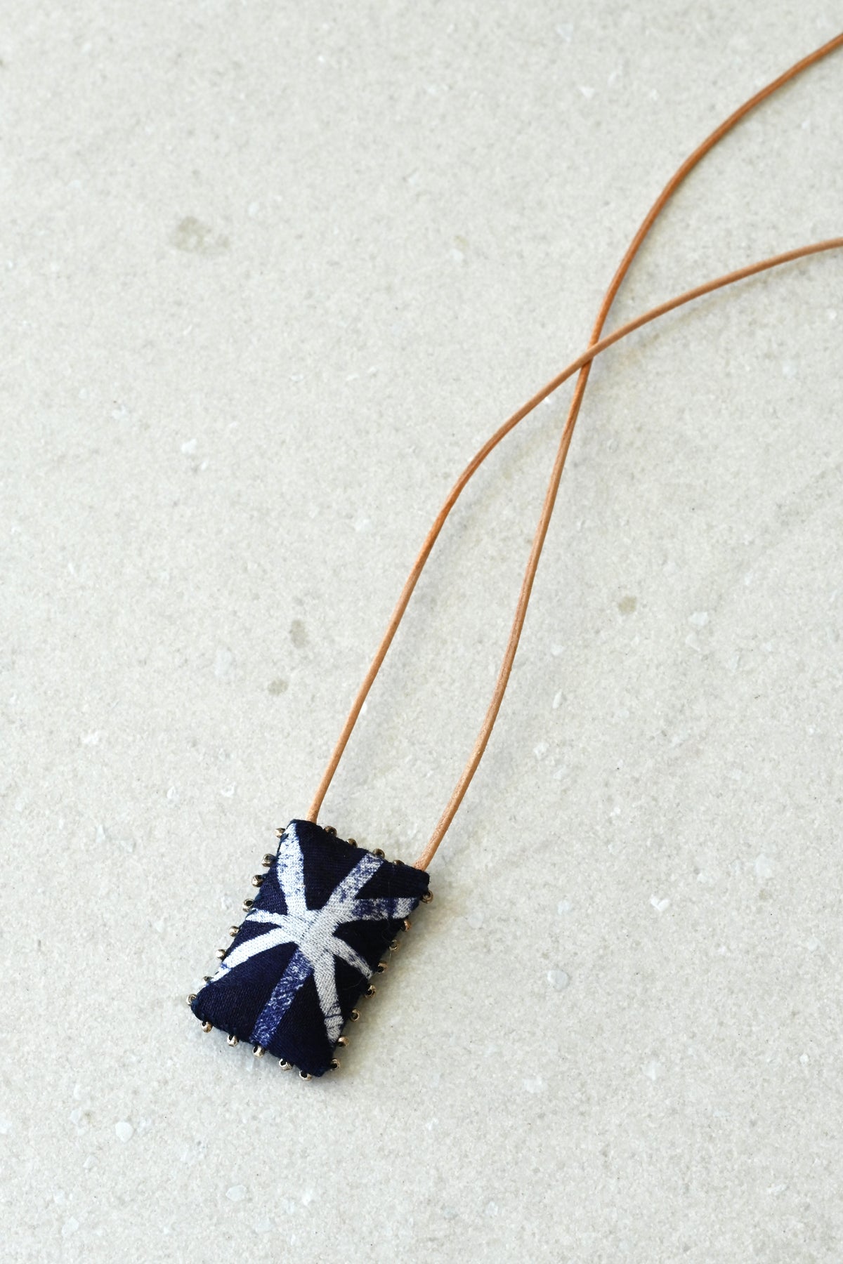 Indigo Star Talisman Necklace by See Real Flowers at Abacus Row