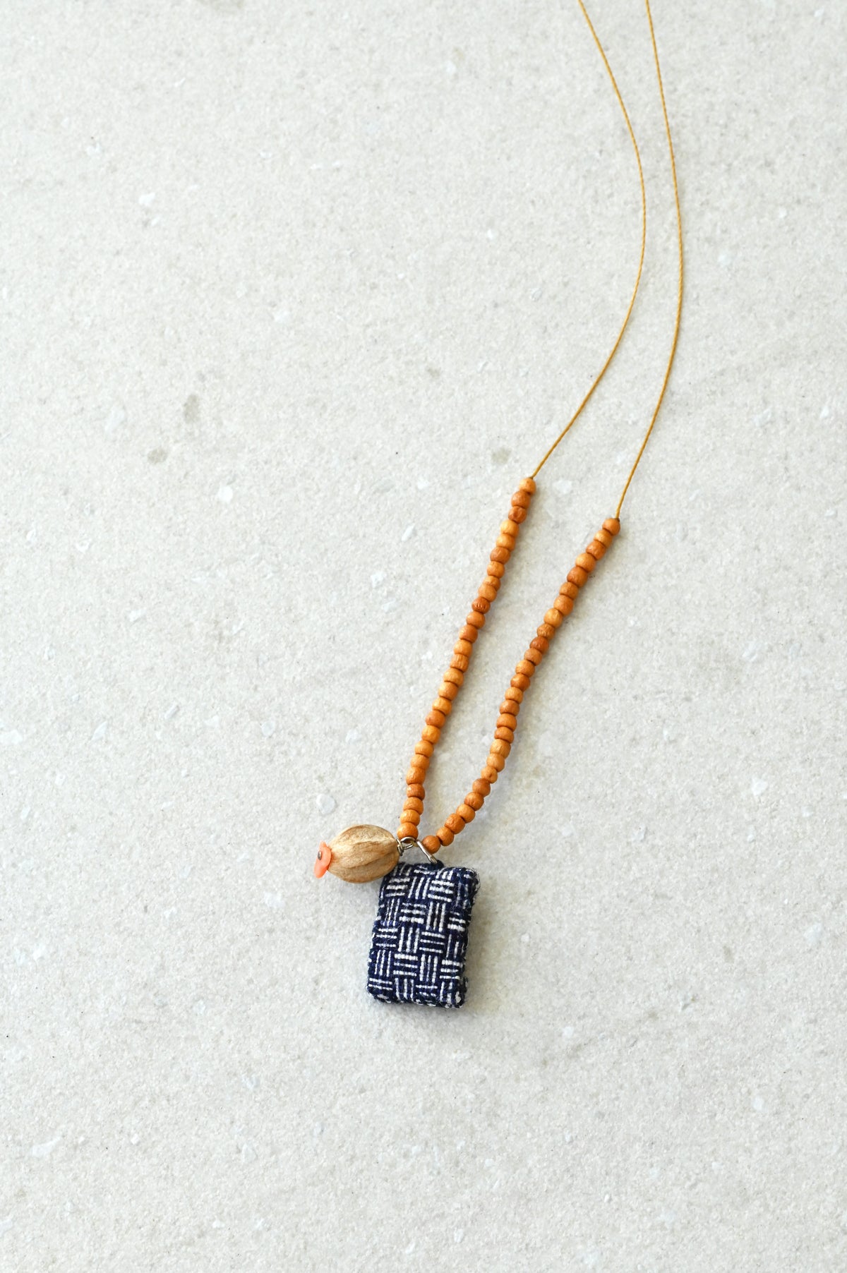 Indigo Trinket Necklace by See Real Flowers at Abacus Row Jewelry