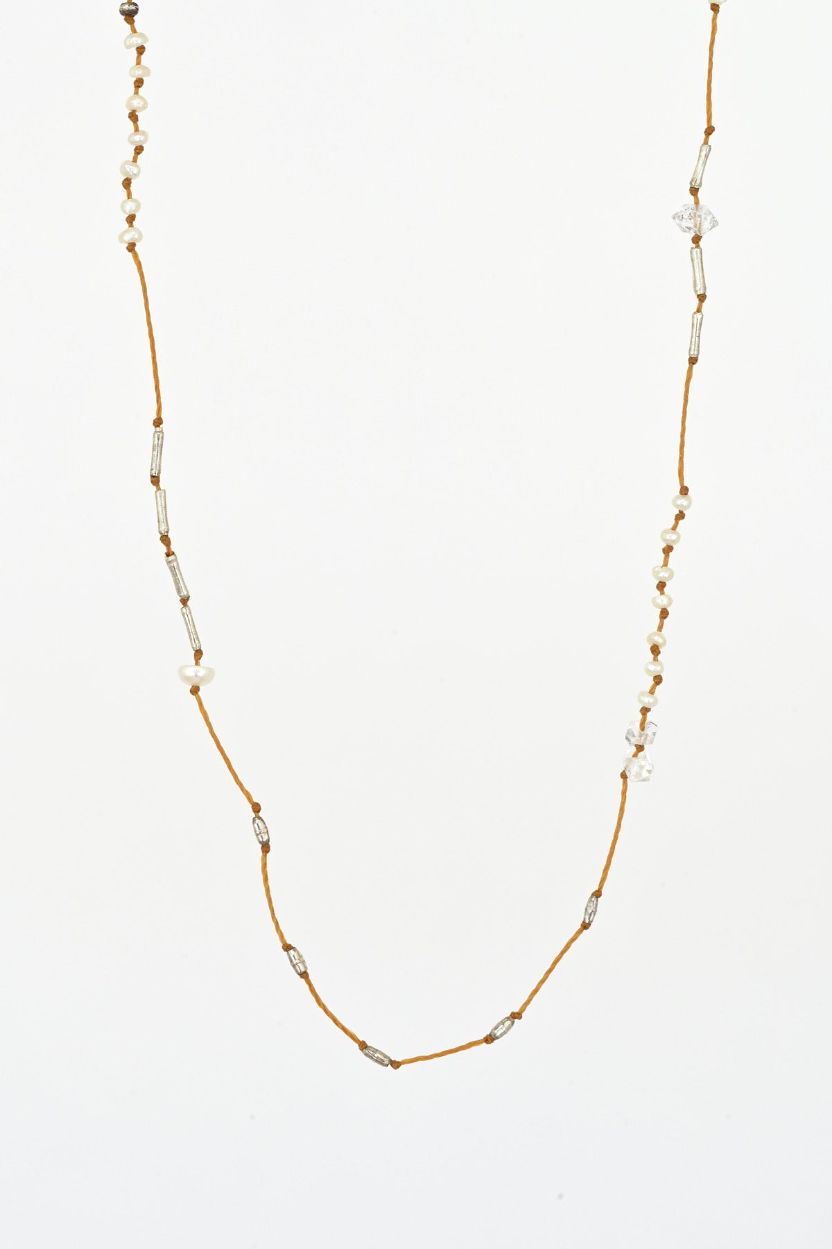 Short Seed Pearl Necklace by See Real Flowers at Abacus Row Jewelry
