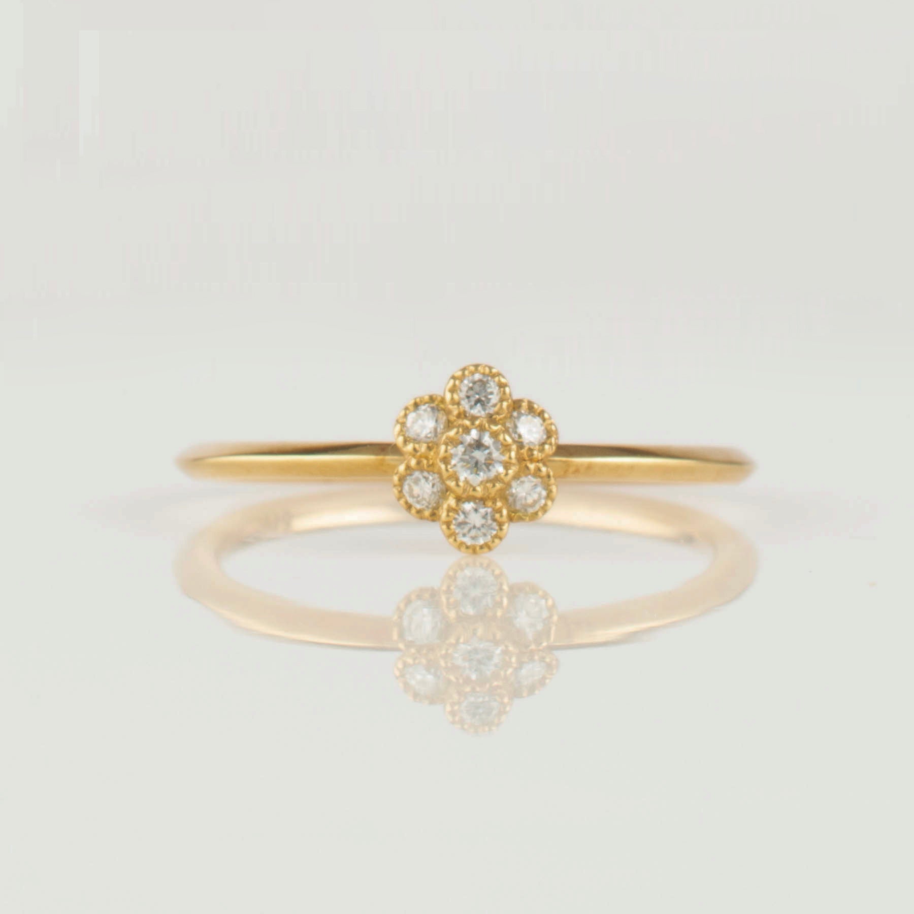Diamond Fleur Ring by Shinkai at Abacus Row Handmade Jewelry