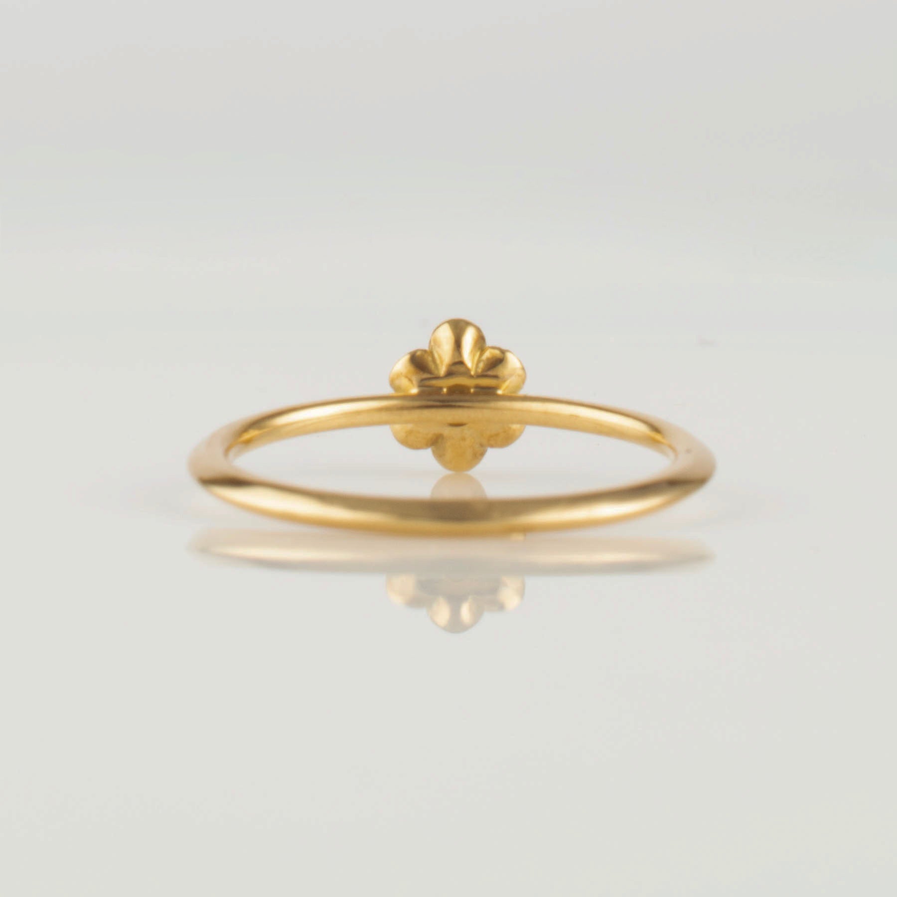 Back Diamond Fleur Ring by Shinkai at Abacus Row Handmade Jewelry