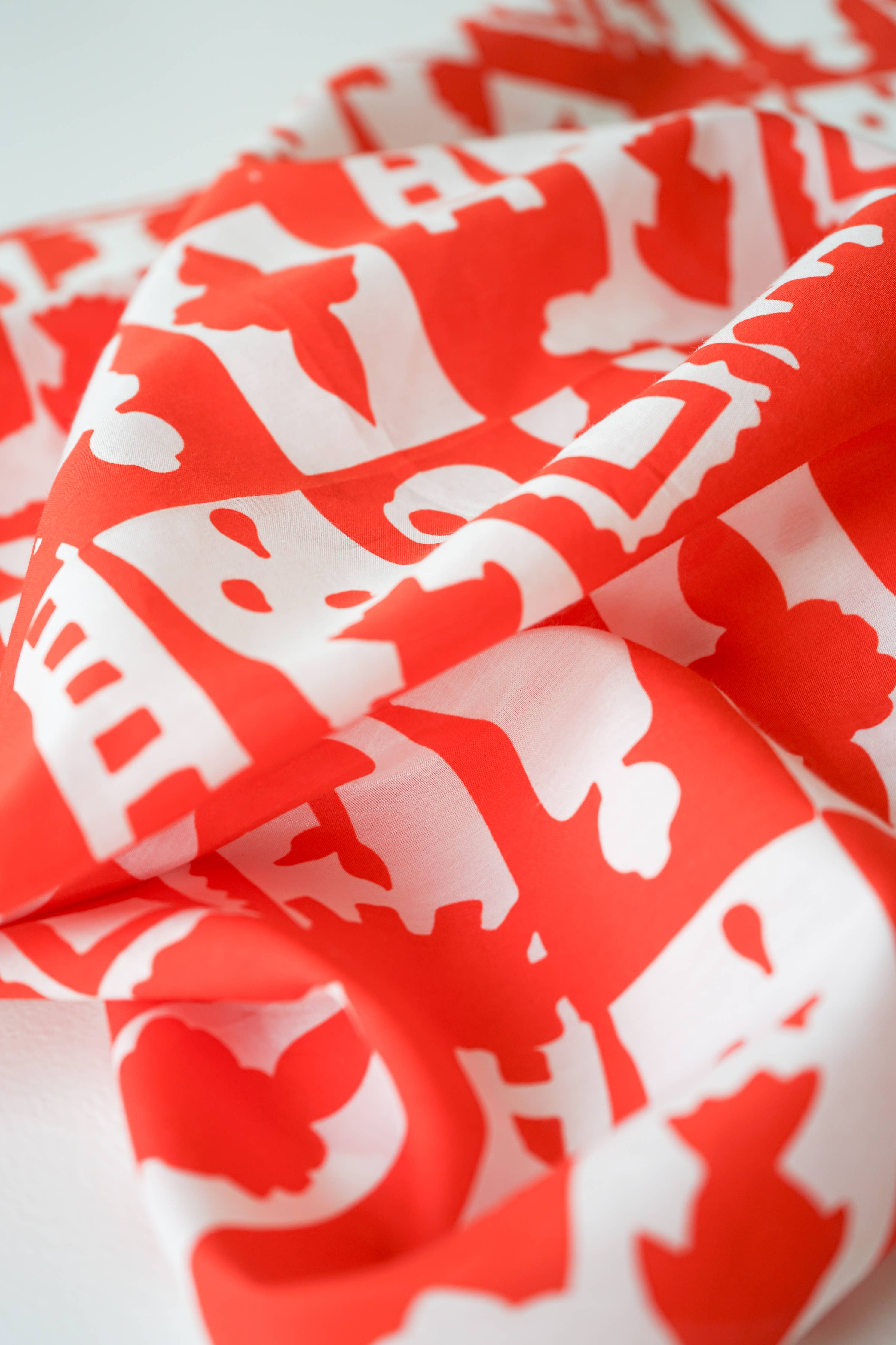 Close Up of the Apple Jack Bandana by State The Label at Abacus Row Handmade Jewelry