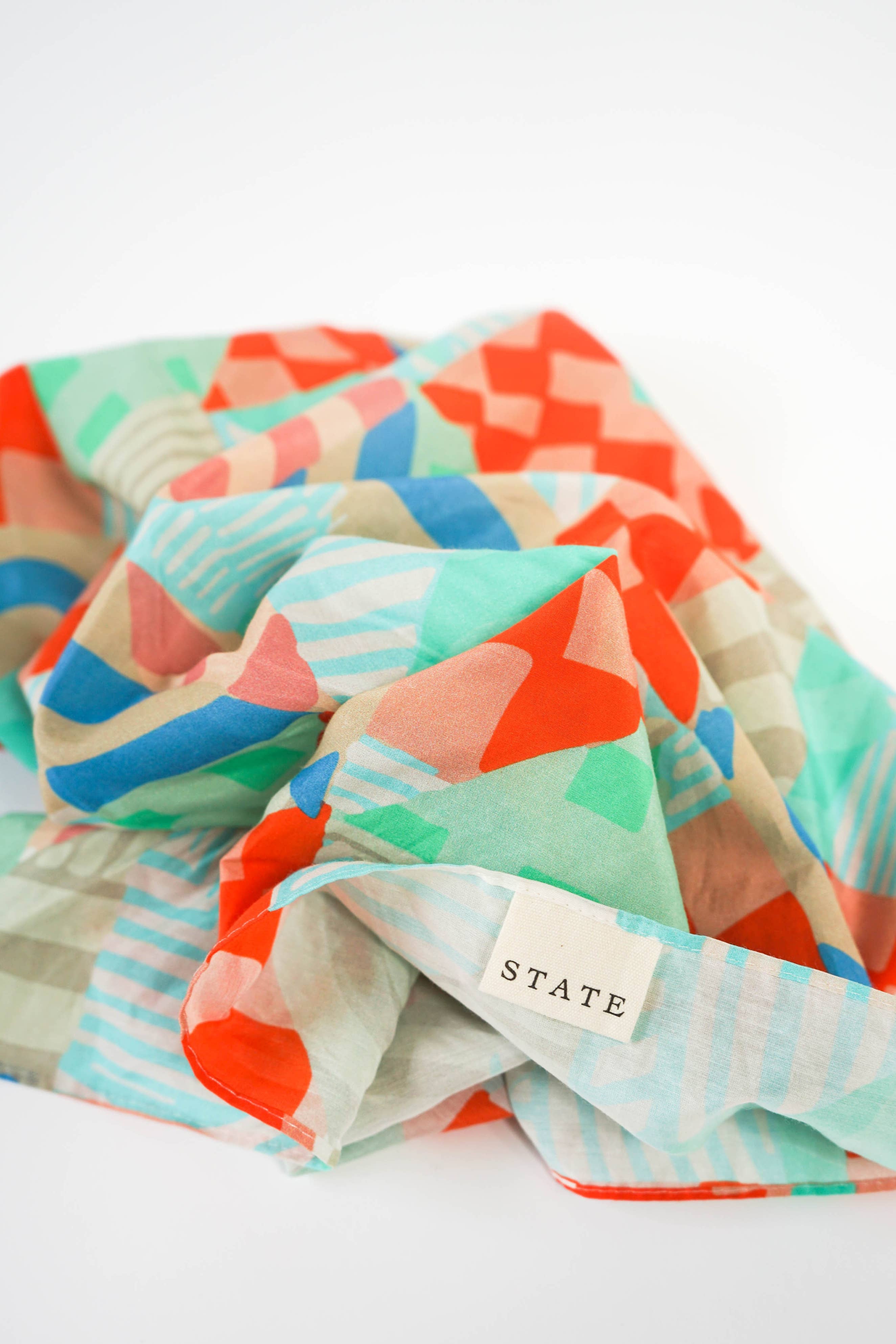 Crumpled Painted Quilt Bandana by State The Label at Abacus Row Jewelry
