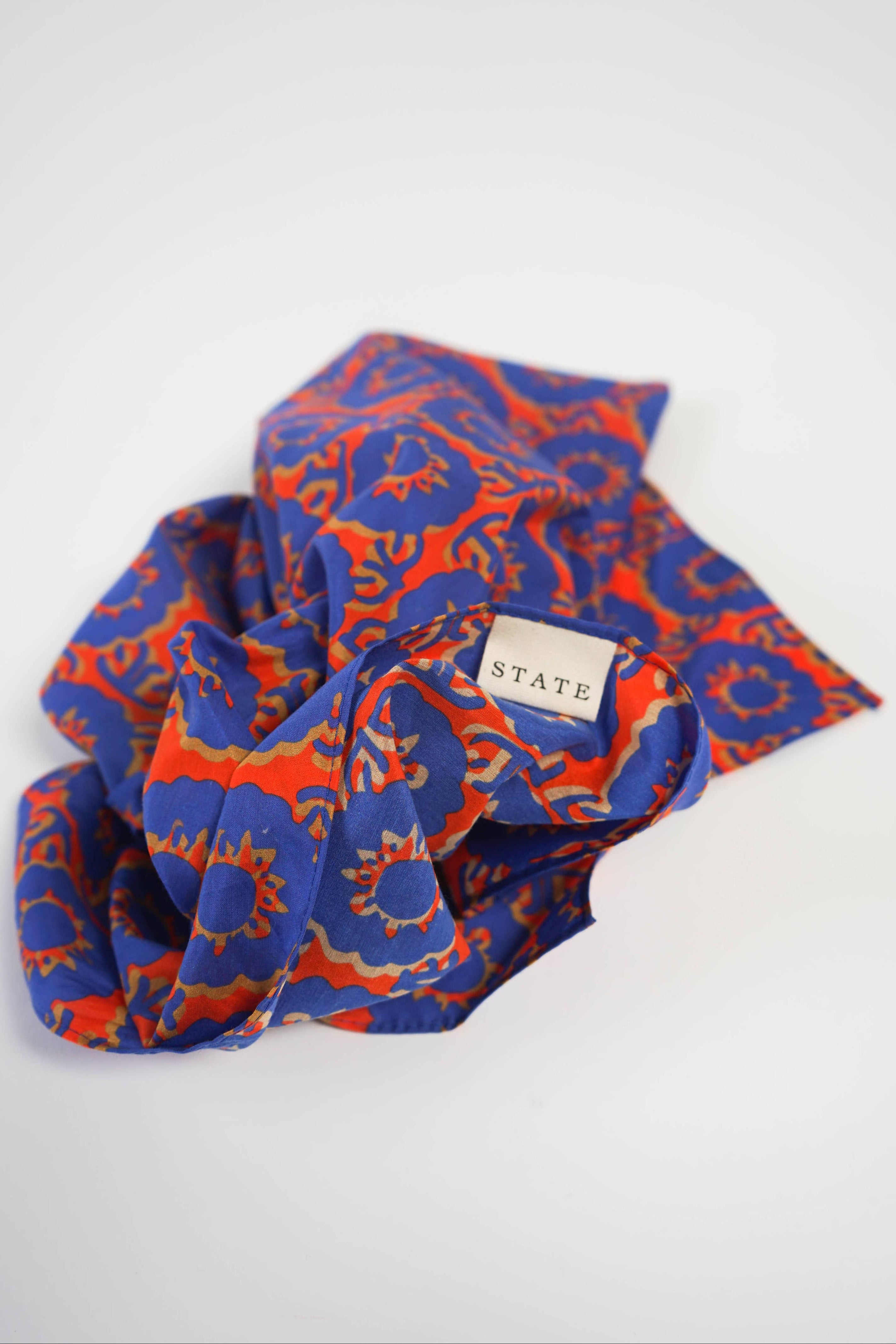 Primary Garden Bandana Detail by State The Label at Abacus Row Handmade Jewelry