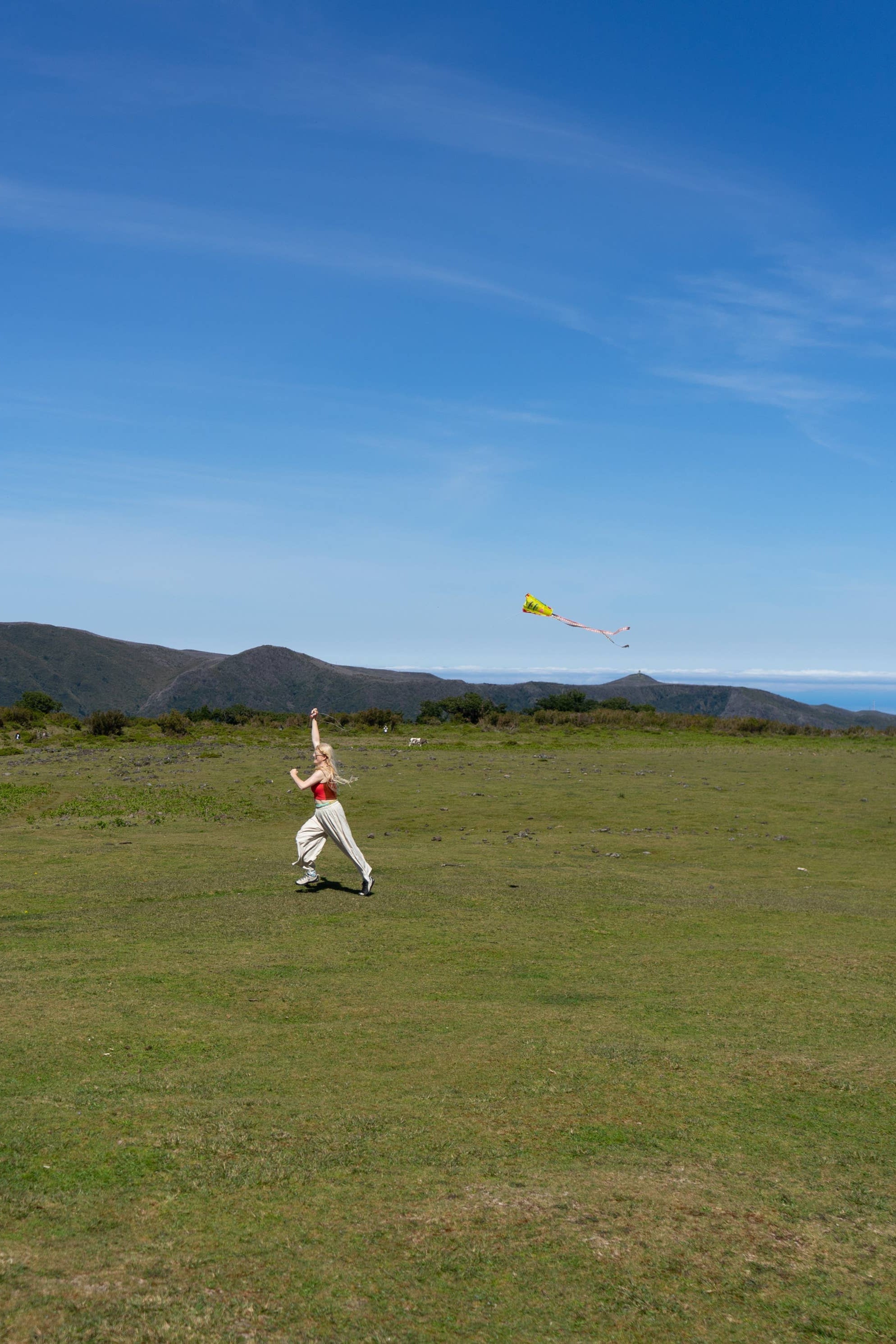 Outside with the Sky Seer Pocket Kite by State The Label at Abacus Row Jewelry