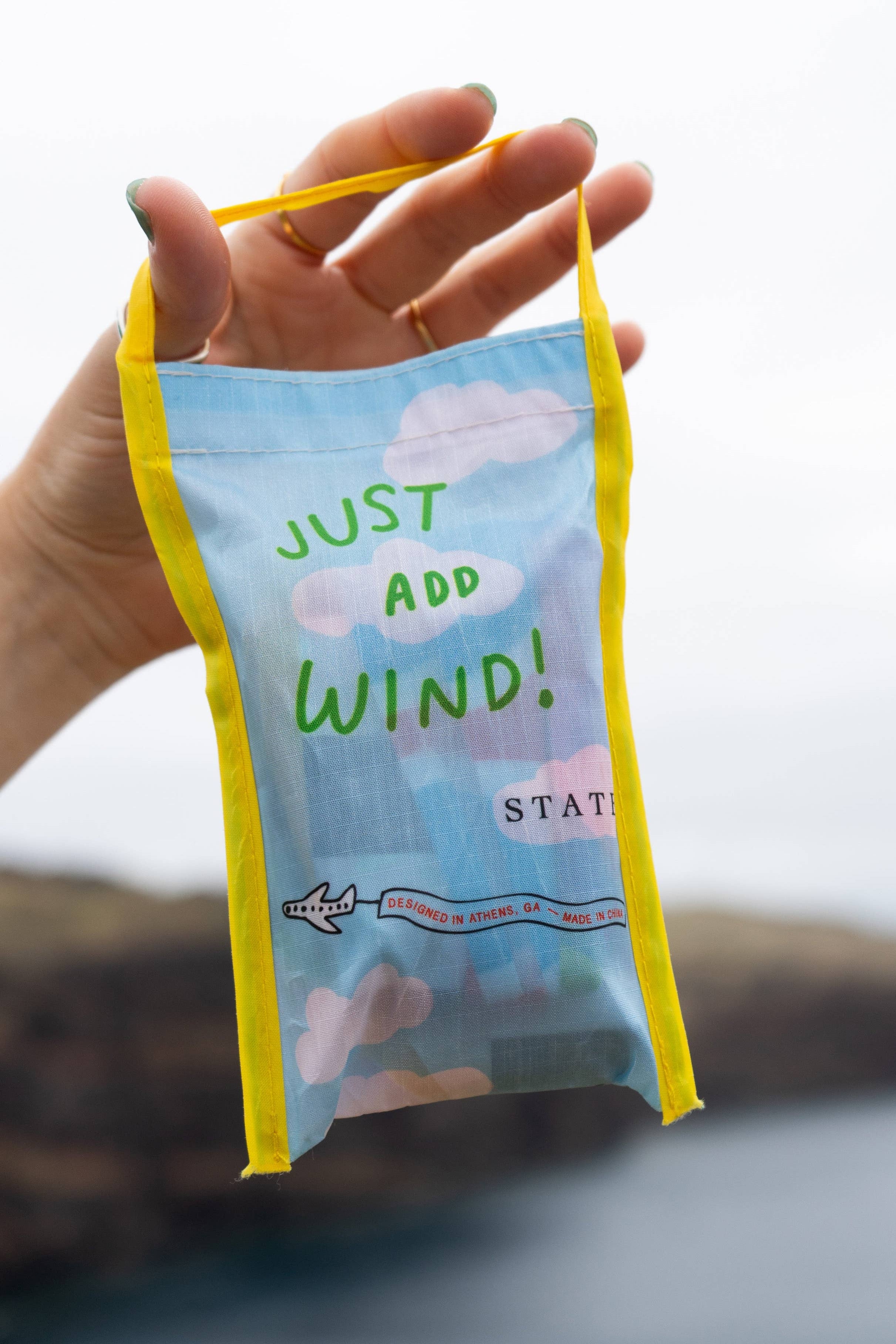 Back Packaging of the Speedy Pocket Kite by State The Label at Abacus Row Jewelry