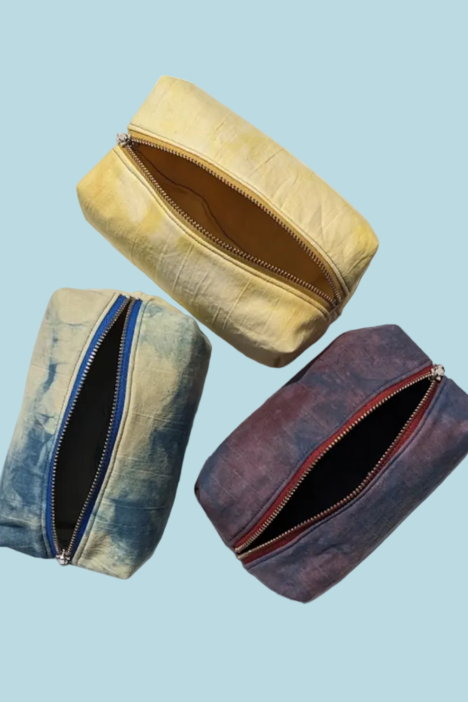 Assorted Boxy Toiletries Bag by The Materials Design Co at Abacus Row Handmade Jewelry