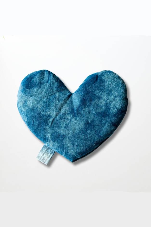 Indigo Sea Heart Eye Pillow by The Materials Design Co at Abacus Row