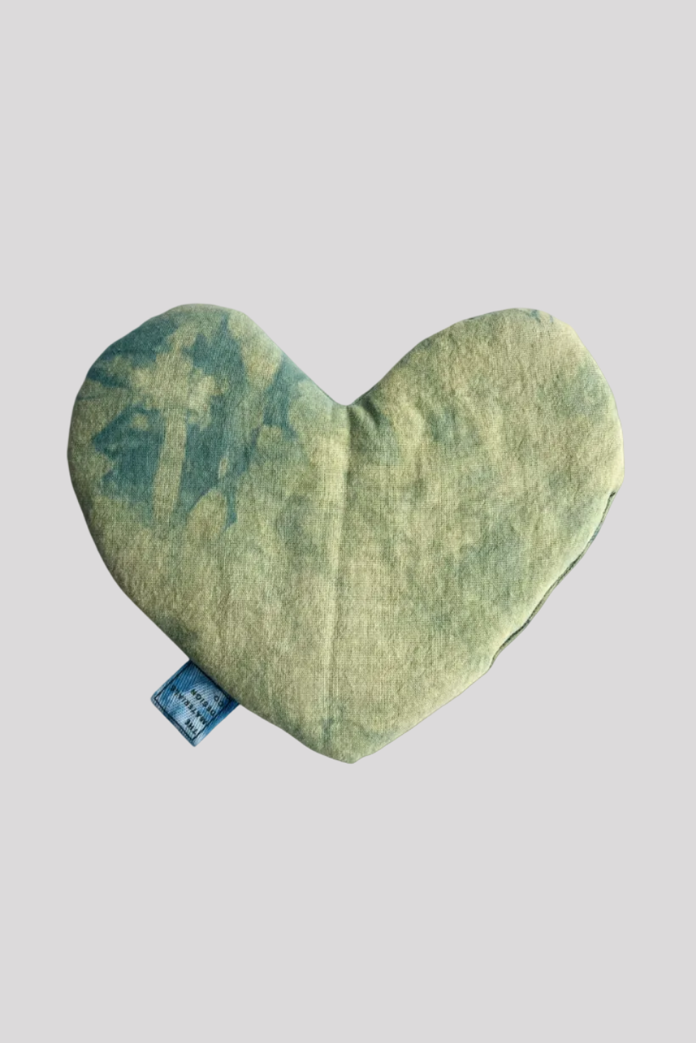 Soft Green Heart Eye Pillow by The Materials Design Co at Abacus Row