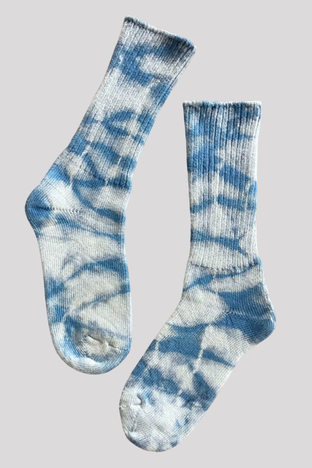 Indigo Blue Shibori Socks by The Materials Design Co at Abacus Row