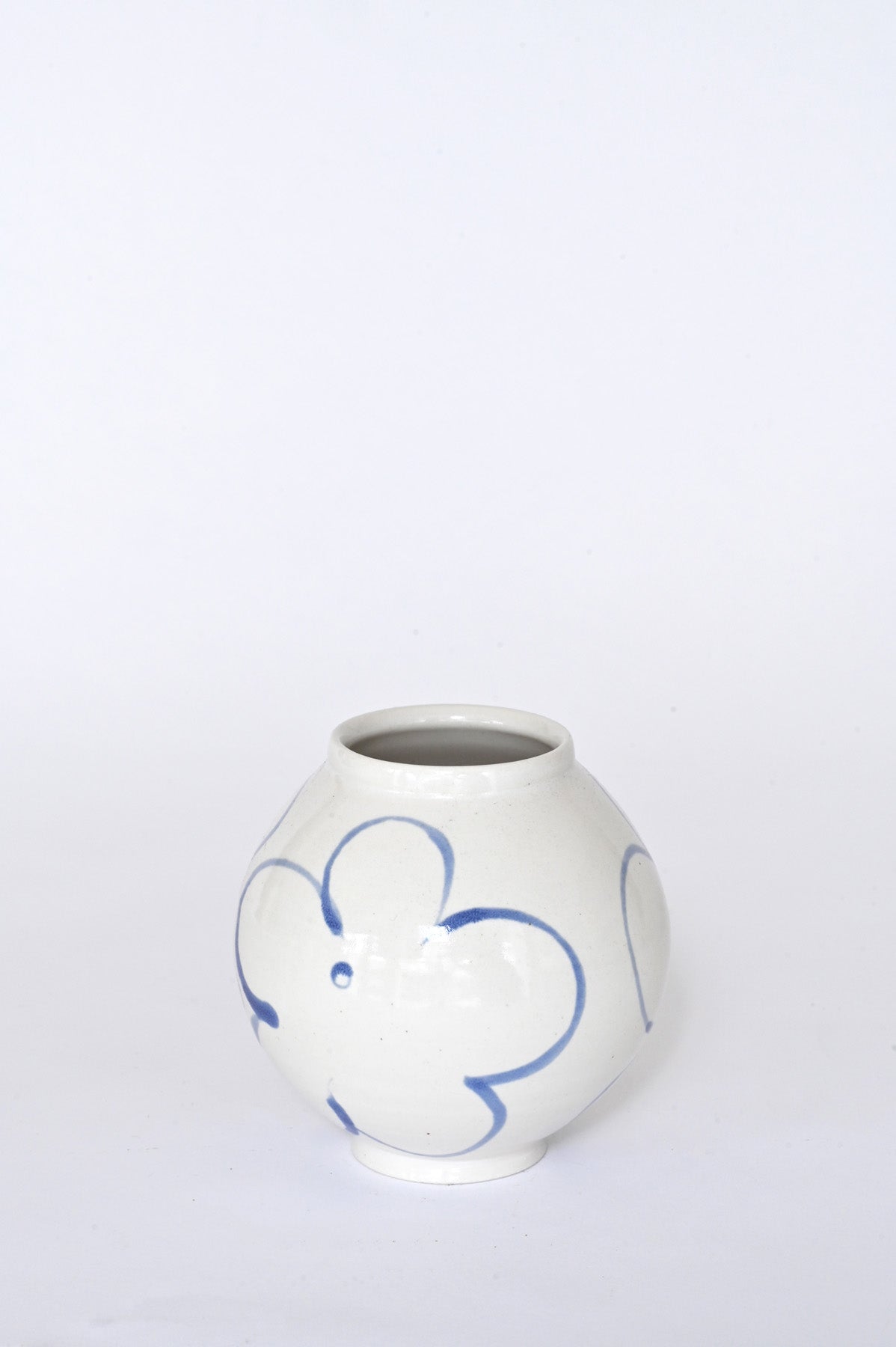 Mini Moon with Blue Flowers by Tiffany Tang Studio at Abacus Row Handmade Jewelry