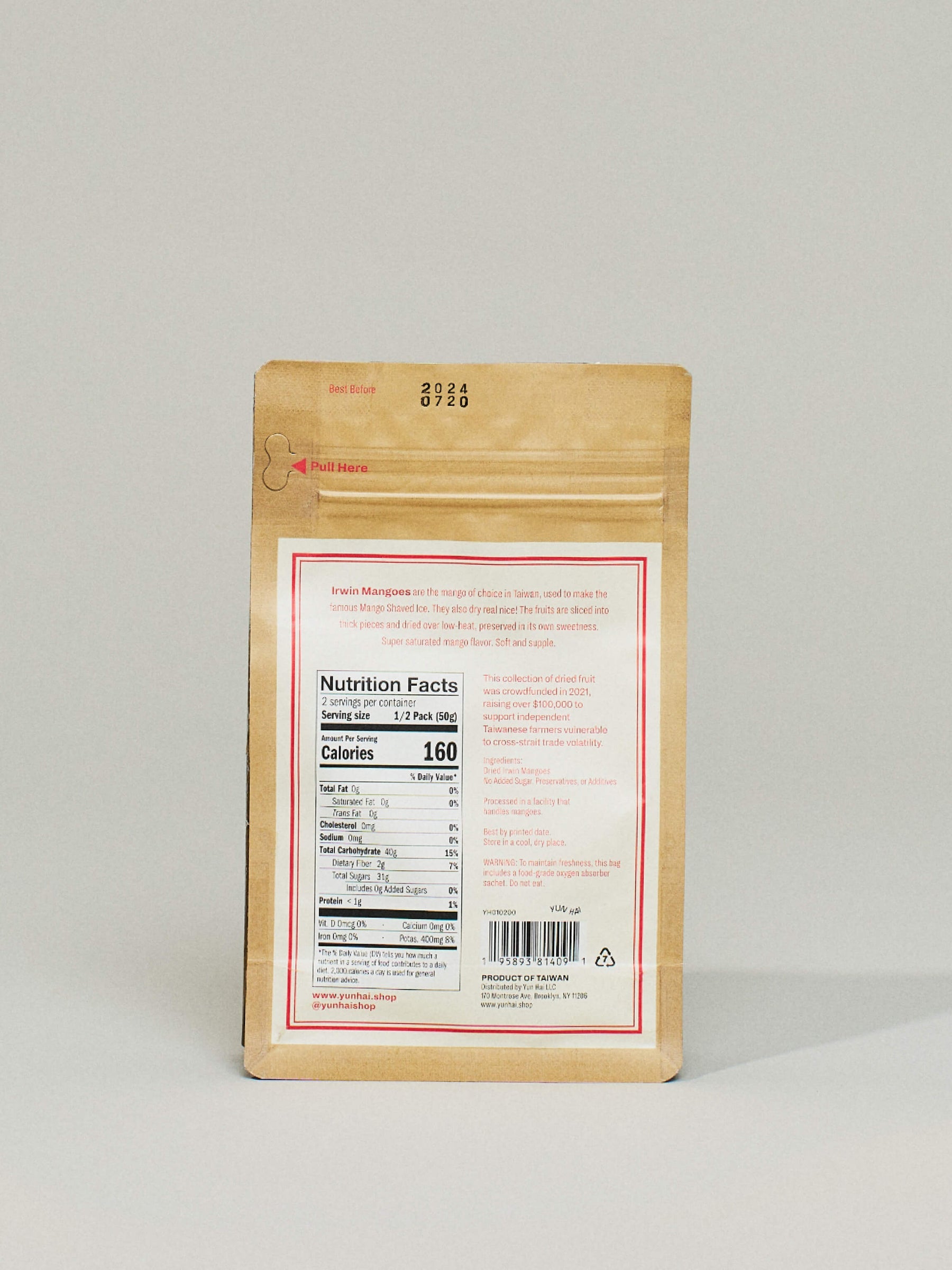 Dried Irwin Mango back view by Yunhai at Abacus Row