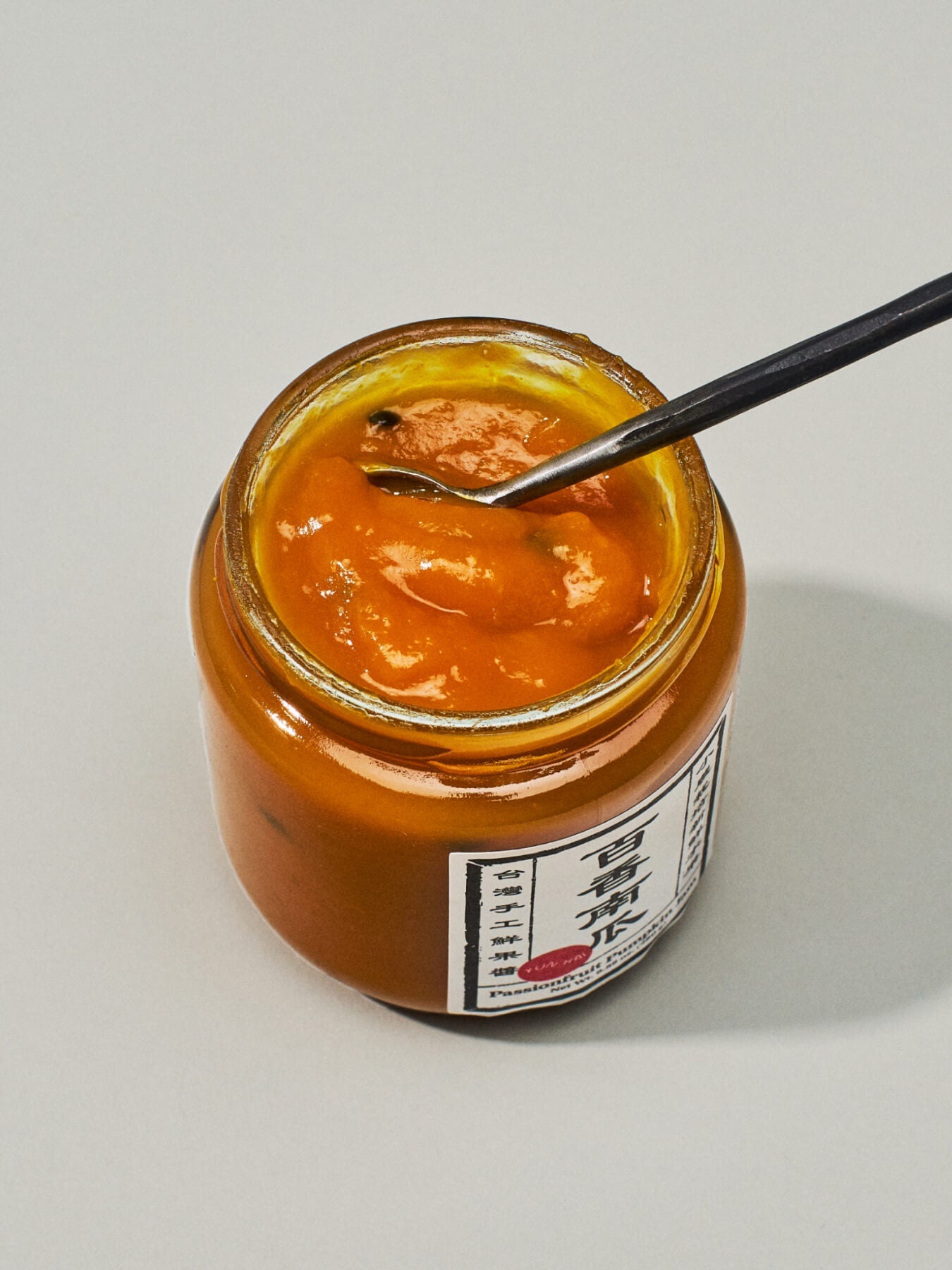 Open Passionfruit Pumpkin Jam by Yunhai at Abacus Row