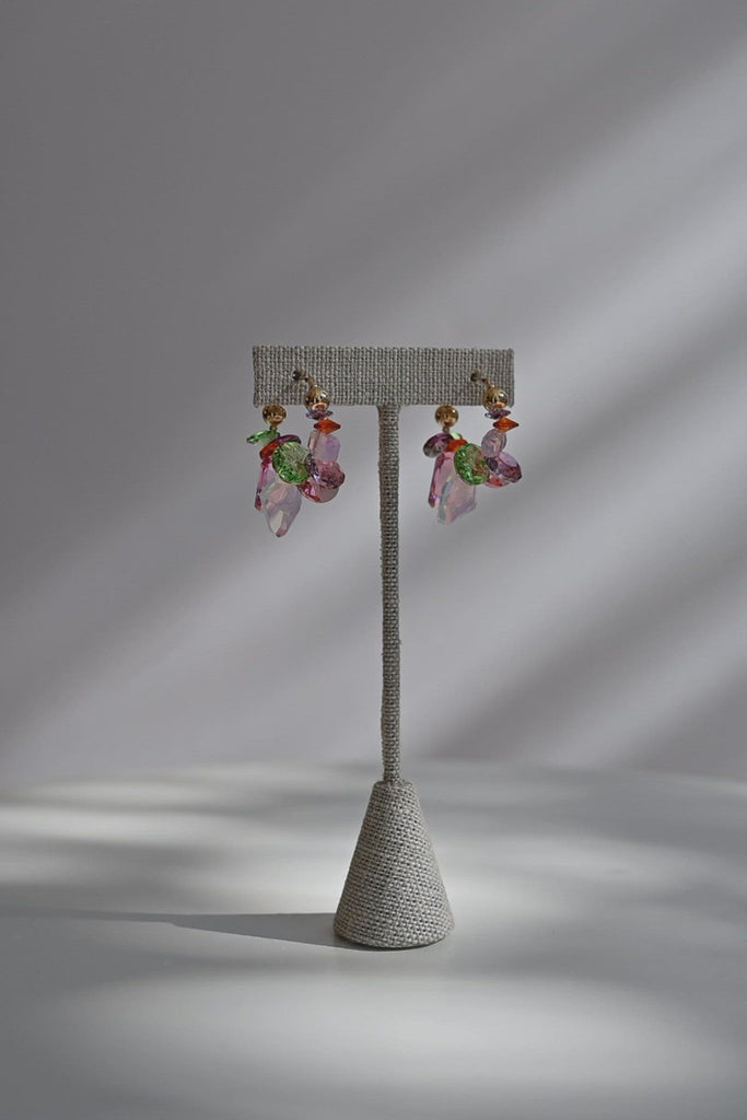 Tea Rose Earrings by Abacus Row Handmade Jewelry