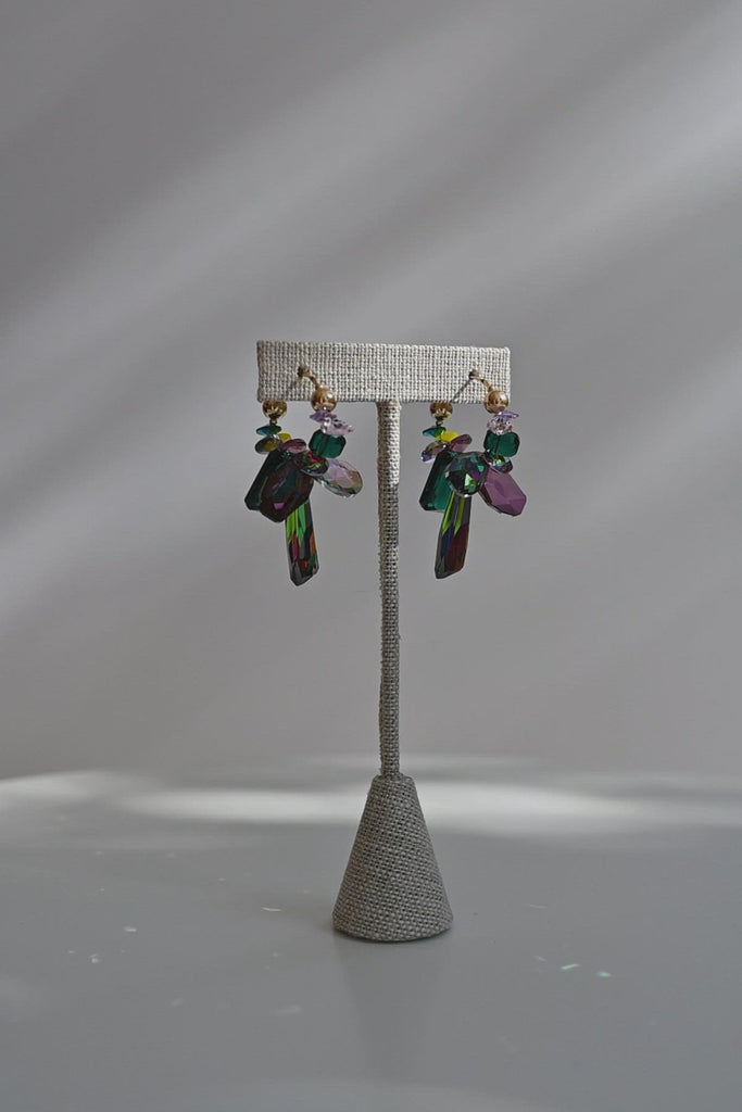 Iris Earrings No. 3 by Abacus Row Handmade Jewelry