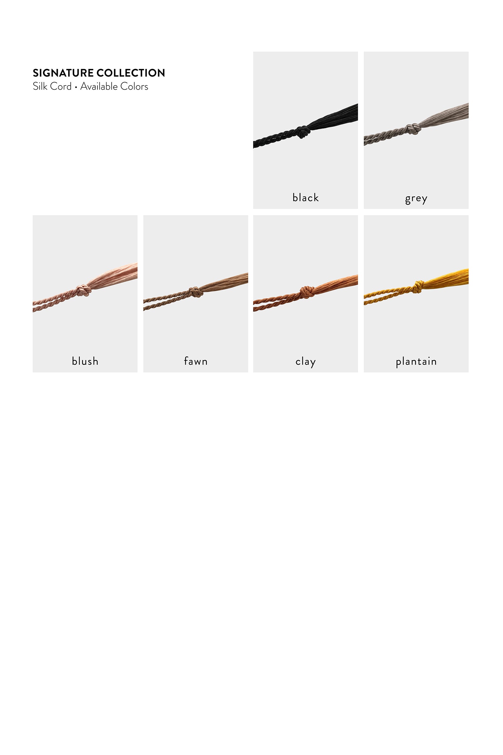 Signature Collection Cord Colors - Abacus Row Handmade Jewelry