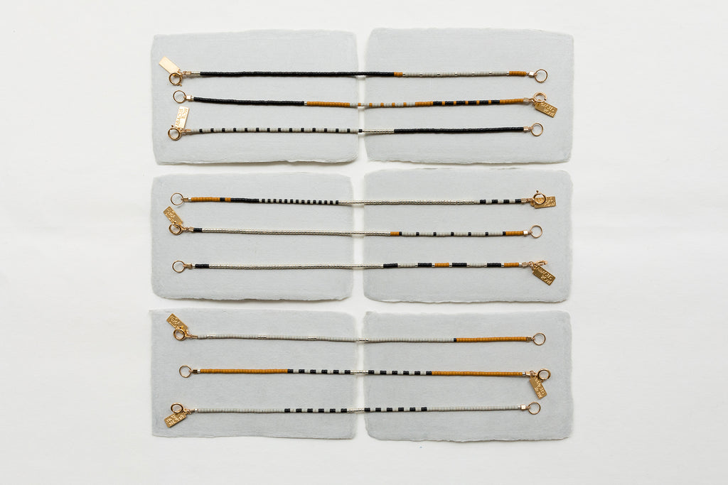 Alluvial Bracelets, Cloudscape - Abacus Row Handmade Jewelry