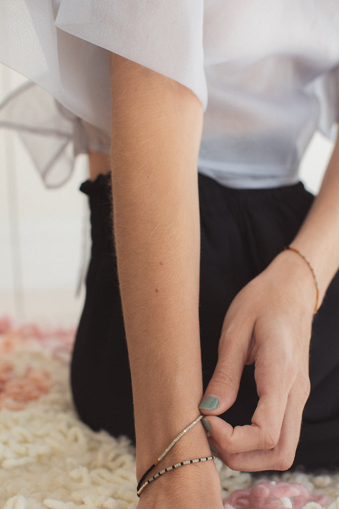 Craven Bracelet, Cloudscape - Abacus Row Handmade Jewelry