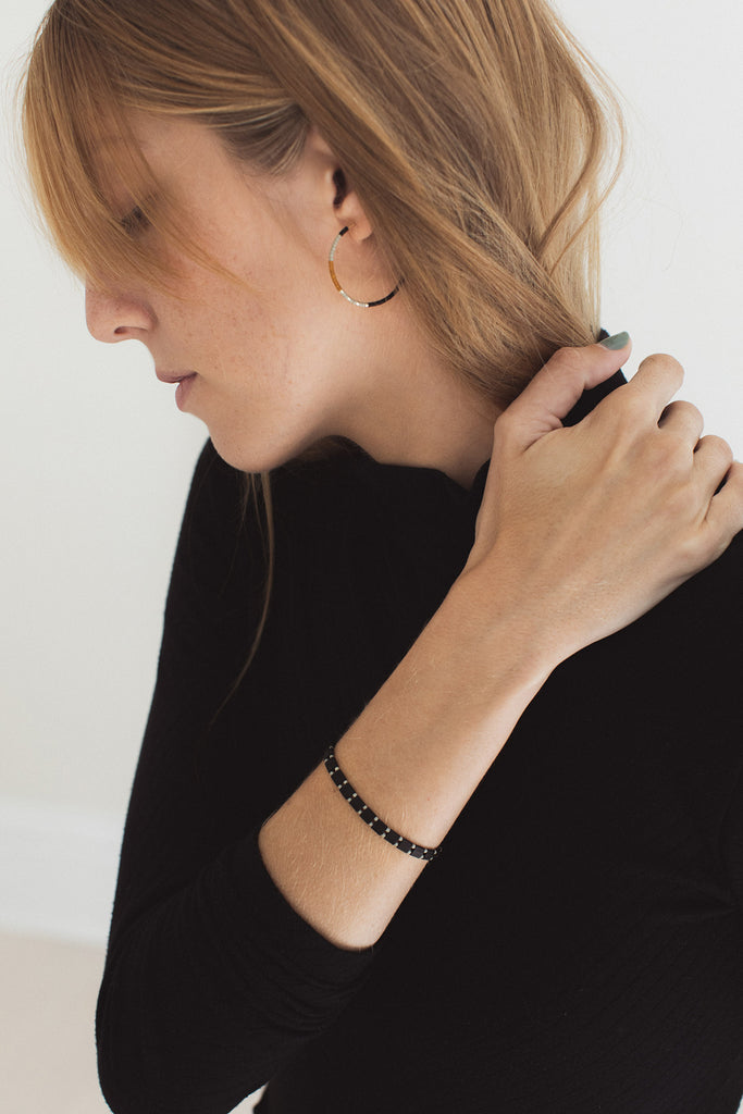 Meers Bracelet, Cloudscape - Abacus Row Handmade Jewelry
