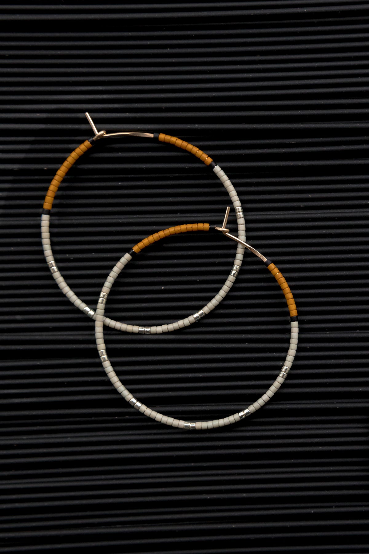 Cerro Earrings, Cloudscape - large - Abacus Row Handmade Jewelry