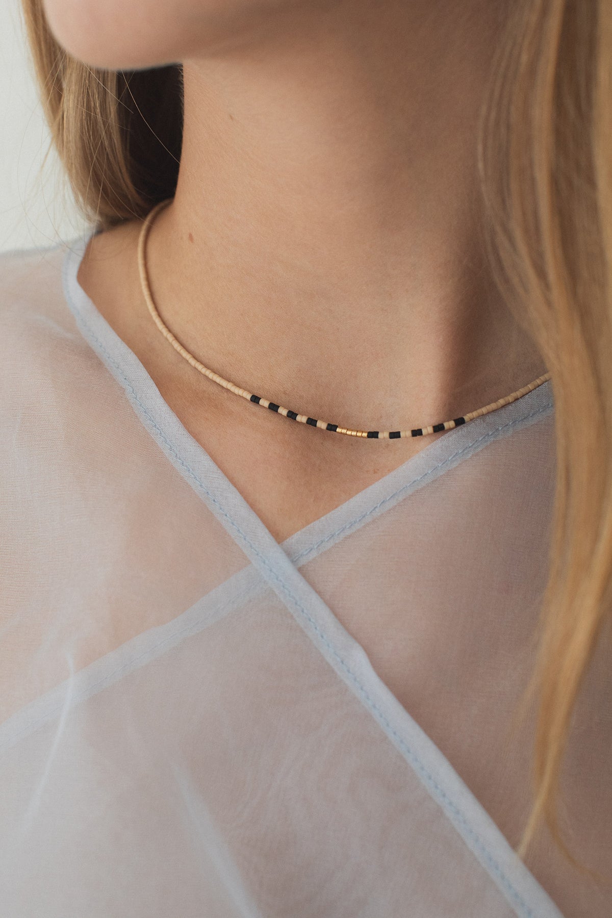 Aspy Necklace, Pink Clay - Abacus Row Handmade Jewelry