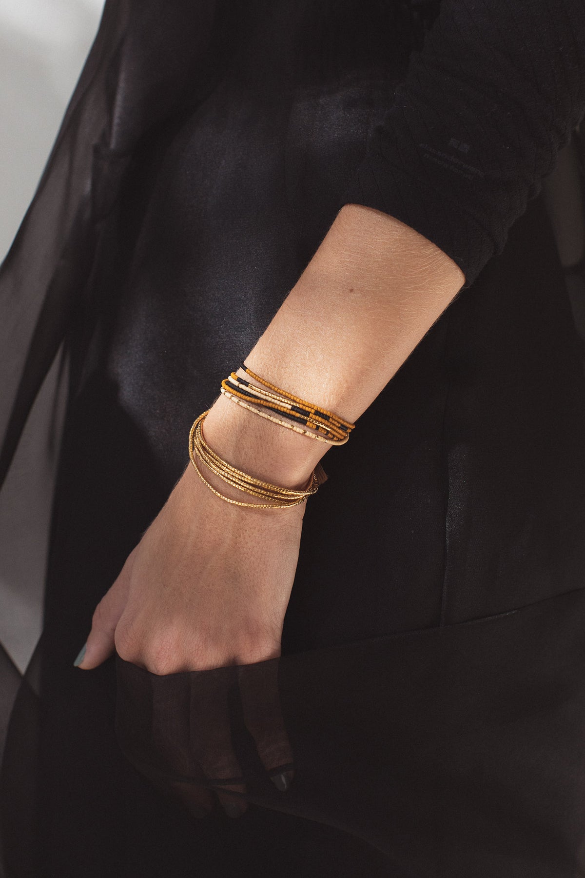 Kego Wrap, Pink Clay - Abacus Row Handmade Jewelry