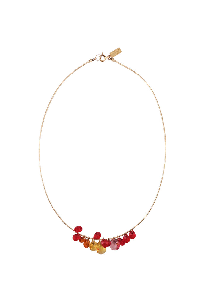 Fireworks Blossoming Necklace by Abacus Row Handmade Jewelry