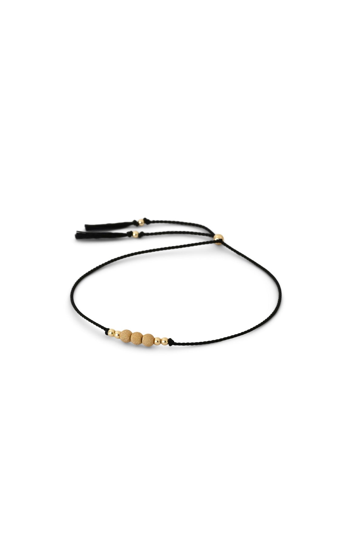 Black Friendship Bracelet No.1 from Abacus Row Handmade Jewelry
