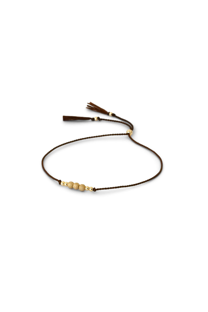 Brown Friendship Bracelet No.1 from Abacus Row Handmade Jewelry