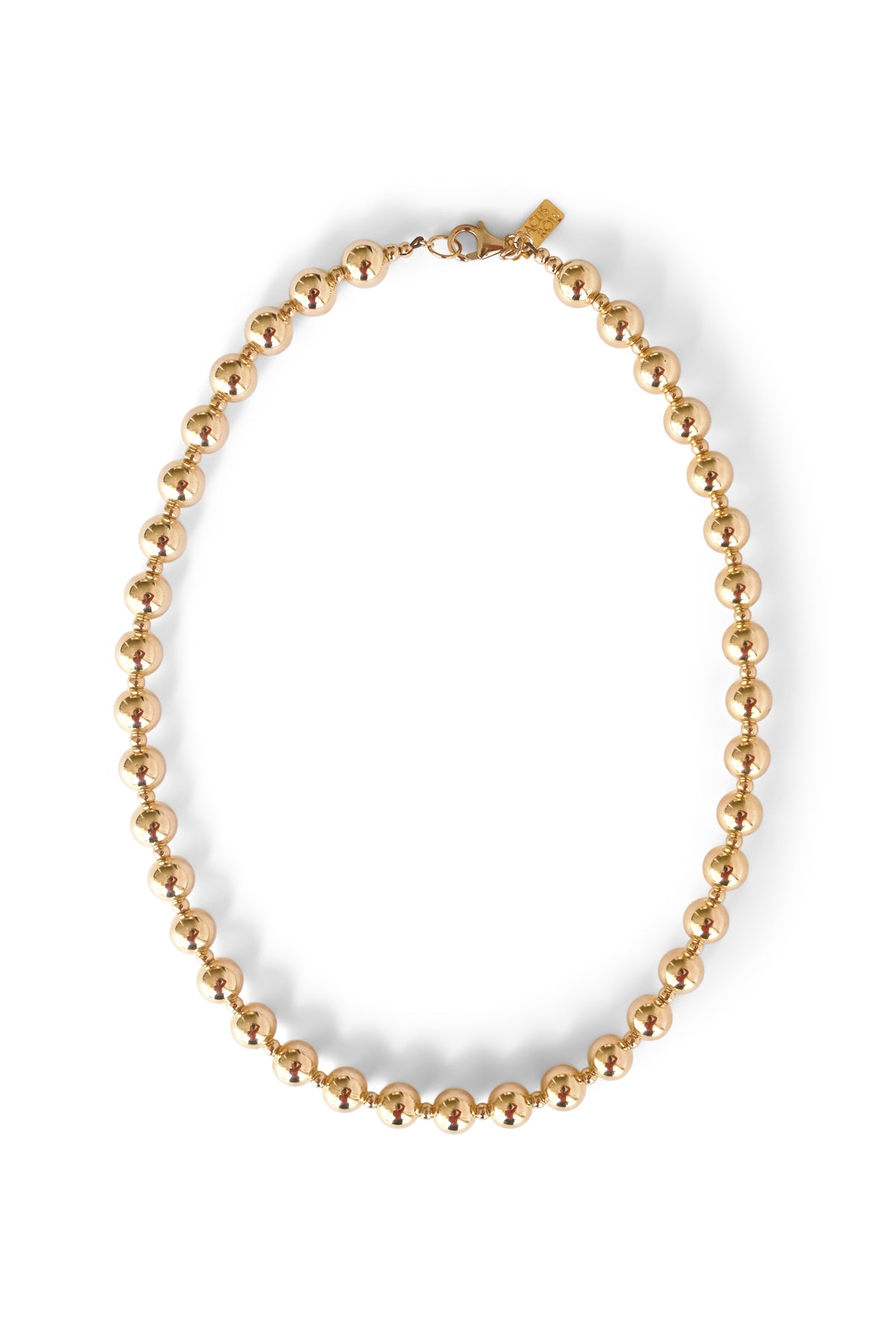 Short Moon Sun Necklace with a clasp at Abacus Row Handmade Jewelry