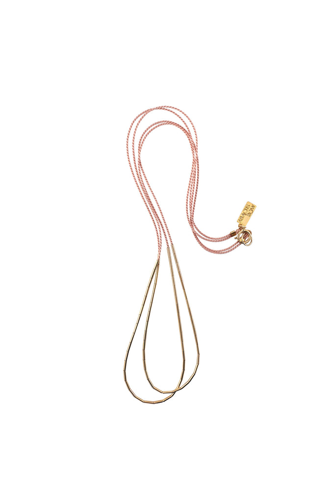 Andromeda Necklace, blush - Abacus Row Handmade Jewelry