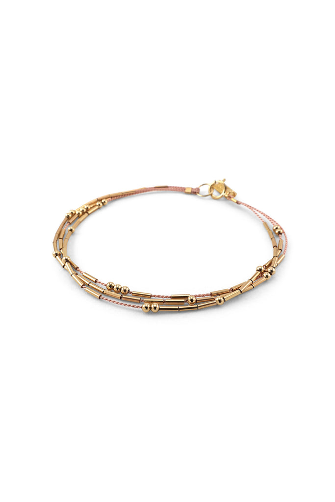 Ara Bracelet, blush - Abacus Row Handmade Jewelry