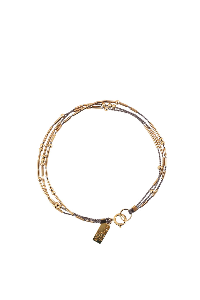 Ara Bracelet, grey - Abacus Row Handmade Jewelry