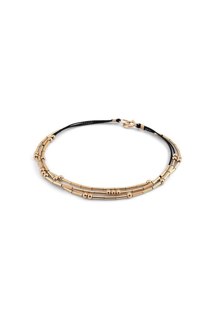 Ara Bracelet, black - Abacus Row Handmade Jewelry