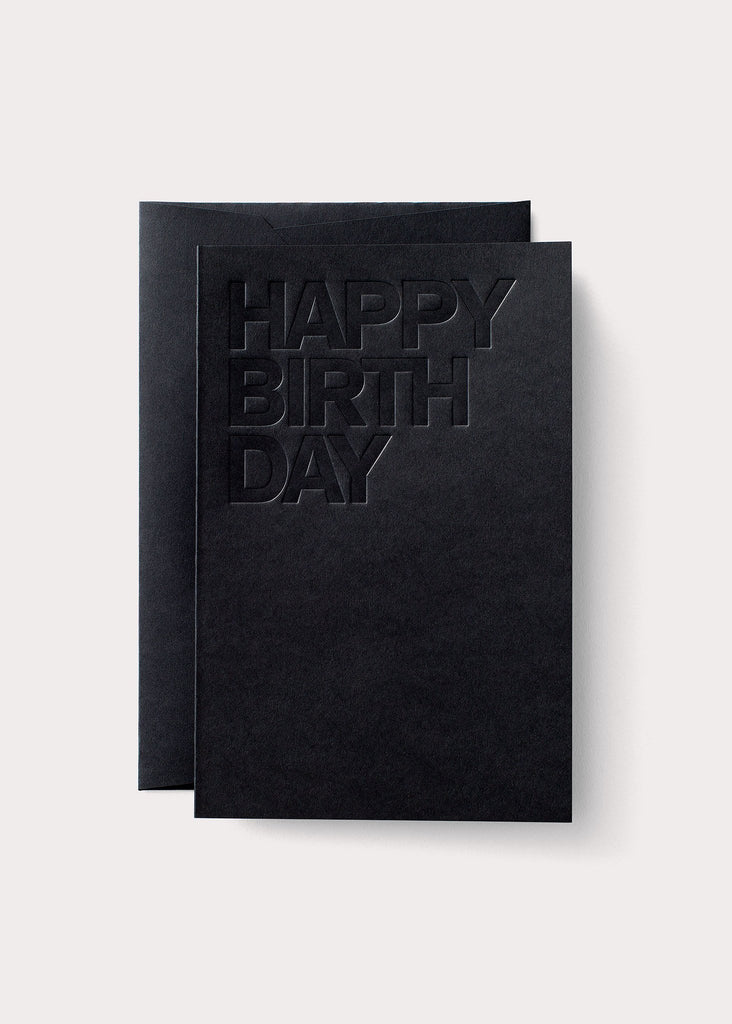 NOAT Black Birthday Card