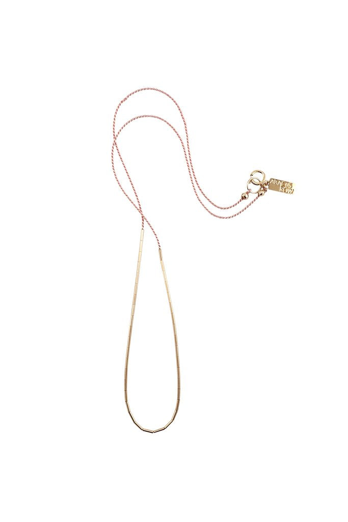 Circinus Necklace, blush - Abacus Row Handmade Jewelry
