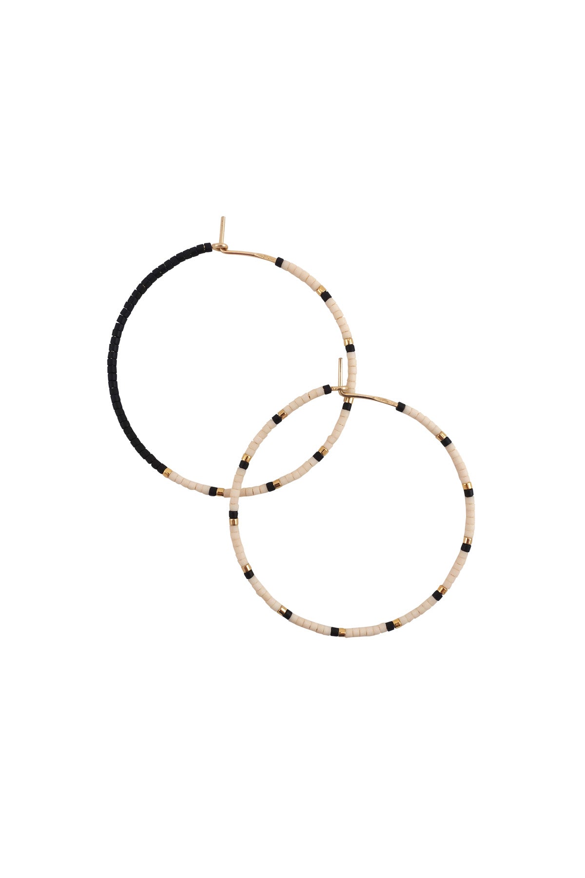 Large Polar Chara Hoop Earrings at Abacus Row Handmade Jewelry