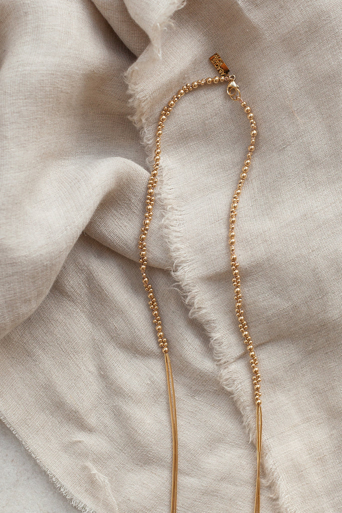 Eridanus Necklace, detail - Abacus Row Handmade Jewelry