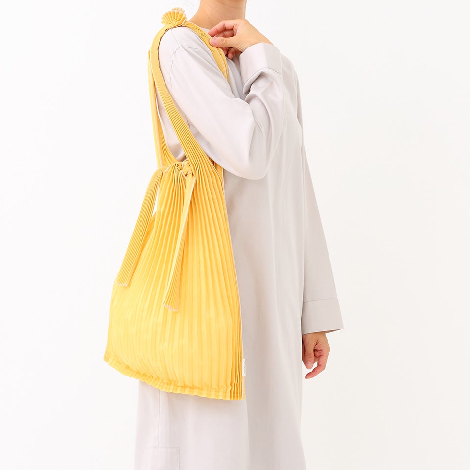 Pleated Pleco Tote Bag by KNA Plus