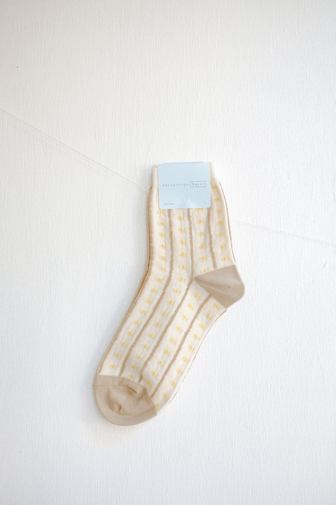 Hansel from Basel Textured Dobby Short Crew Socks