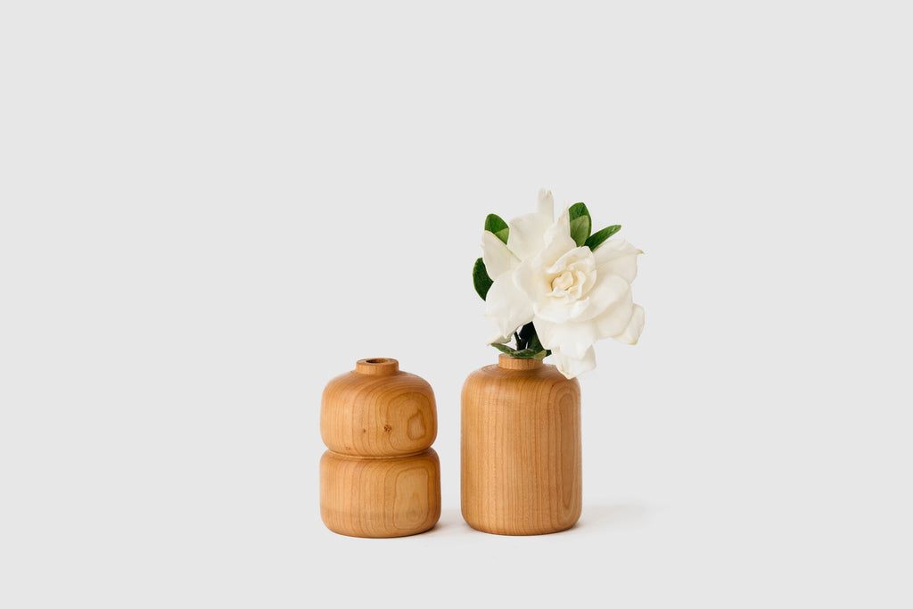 Cherry Double Bud Vases by Melanie Abrantes