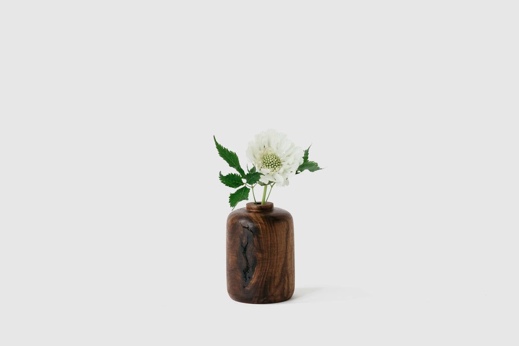 Walnut Bud Vase by Melanie Abrantes