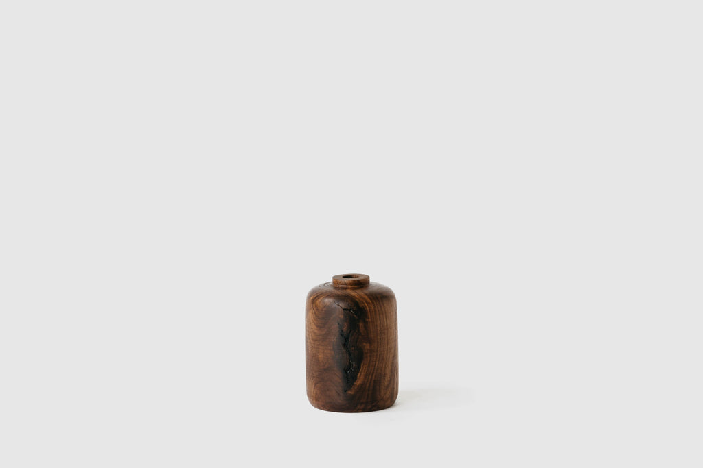 Walnut Bud Vase by Melanie Abrantes